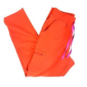 Figs Vibrant Coral healthcare apparel Pants